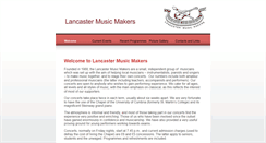 Desktop Screenshot of lancastermusicmakers.co.uk
